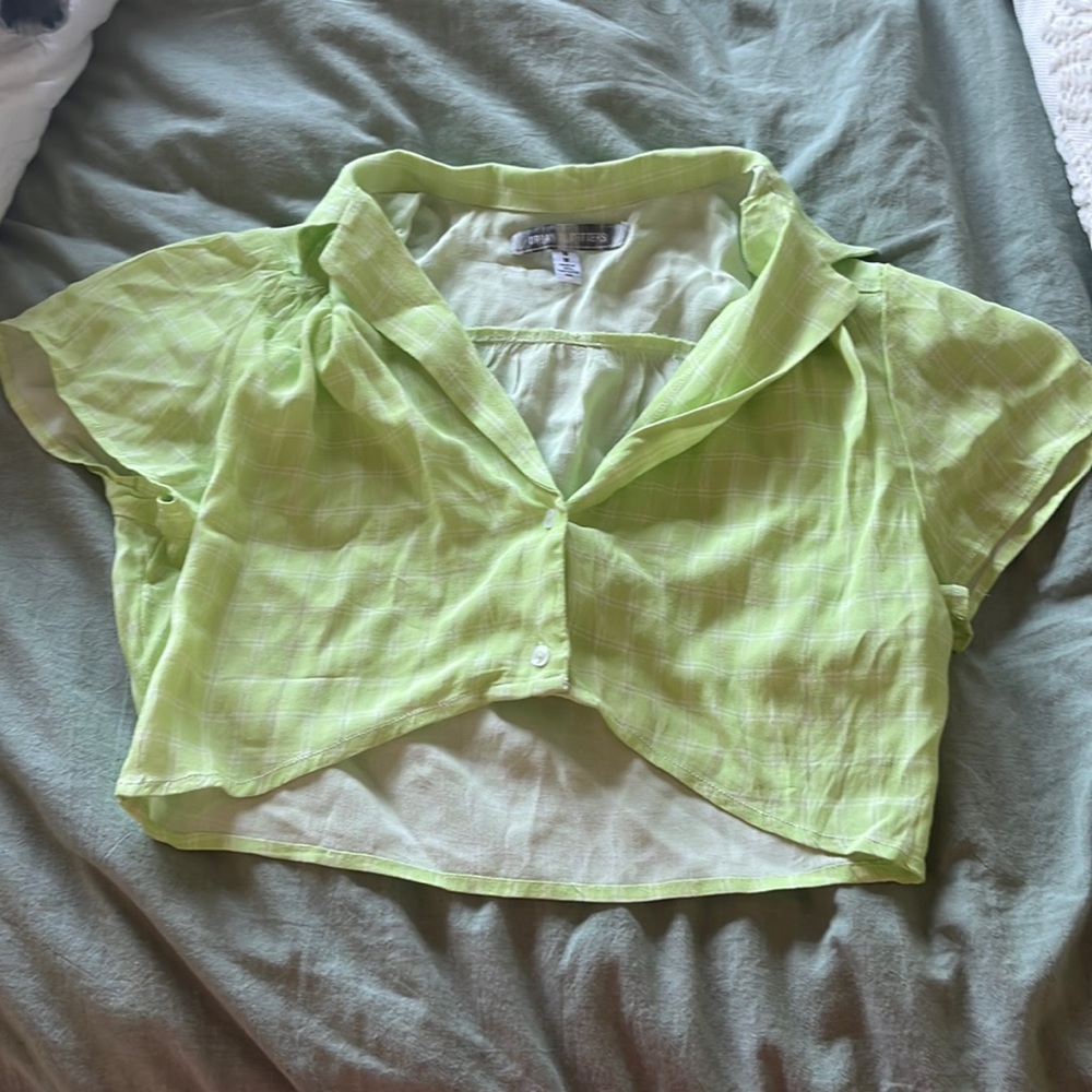 never worn urban outfitters green crop top